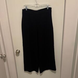 Zara Classic Black Wide-Leg Trousers